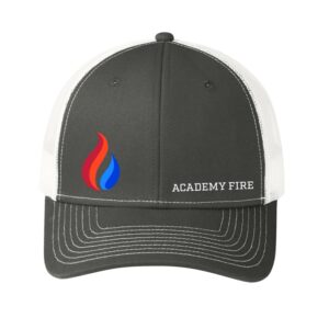 Embroidered Grey/White Cap