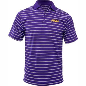 Unisex White Striped Spirit Polo