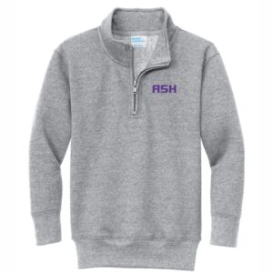 Grey Quarter-zip Pullover