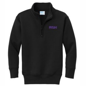 Black Quarter-zip Pullover