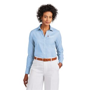 Ladies Wrinkle-Free Stretch Pinpoint Shirt