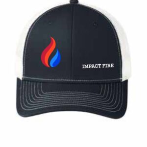 Embroidered Navy/White Cap