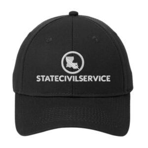 Black Embroidered Cap