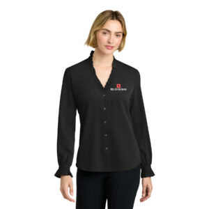 RRB/ Ladies Long Sleeve Ruffle Collar Blouse